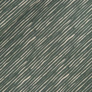 Baumwolljersey - beige Streifen - olivgrün