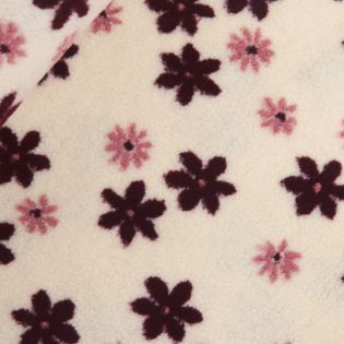 Plüsch - Teddy - Blumen - bordeaux