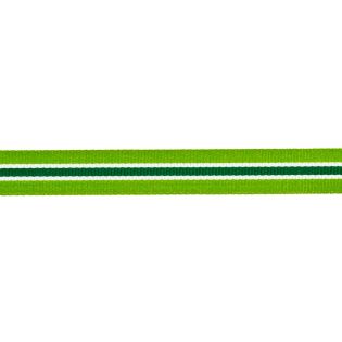 Ripsband - 16 mm - Streifen - limette-grün