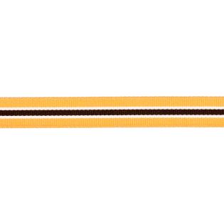 Ripsband - 16 mm - Streifen - beige-braun