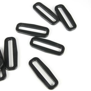 Rechteckring - Kunststoff - schwarz - 40 mm