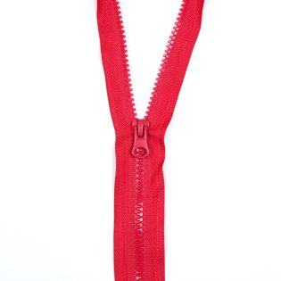 Reißverschluss - teilbar - 100 cm - rot
