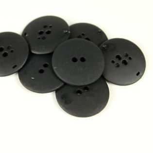 2-Loch-Knopf - 34 mm - matt-schwarz