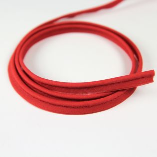 Paspelband mit Seele - uni - rot