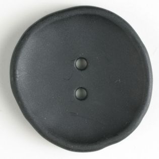 2-Loch-Knopf - 28 mm - unrund - schwarz