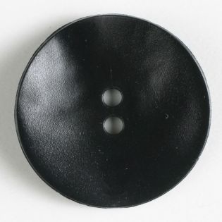 2-Loch-Knopf - 28 mm - schwarz - matt
