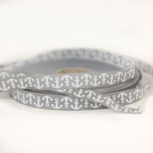 Webband - Anker - grau
