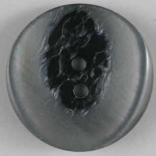 2-Loch-Knopf - 34 mm - Curvy - schwarz