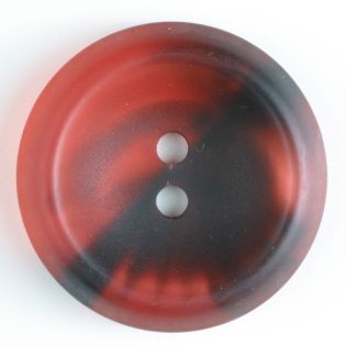 2-Loch-Knopf - 25 mm - schwarz-rot