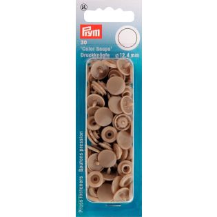 Prym Color Snaps Druckknöpfe 30 Stück rund 12,4mm - champagner