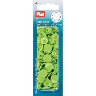 Prym Color Snaps Druckknöpfe 30 Stück rund 12,4mm - apfelgrün