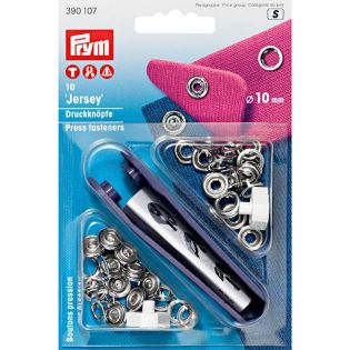 Jersey - Druckknöpfe - Ring - 10 mm mit Werkzeug