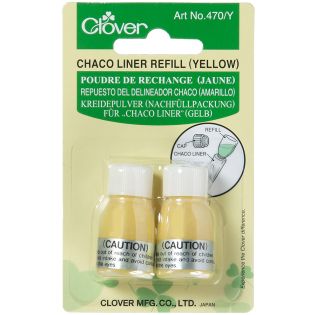 Clover - Chaco Liner - Kreidepulver zum Nachfüllen - gelb
