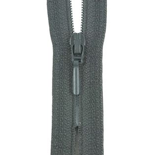 Reißverschluss Opti - S40 - 30cm - Tropfenschieber - nicht teilbar - granit