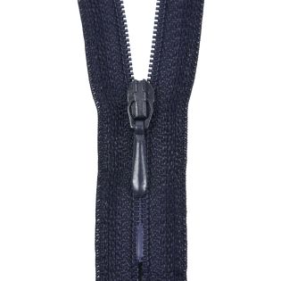 Reißverschluss Opti - S40 - 40cm - Tropfenschieber - nicht teilbar - navy