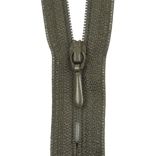 Reißverschluss Opti - S40 - 40cm - Tropfenschieber - nicht teilbar - sumpf