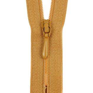 Reißverschluss Opti - S40 - 60cm - Tropfenschieber - nicht teilbar - camel