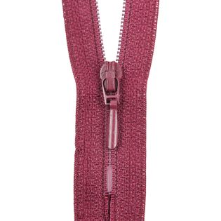 Reißverschluss Opti - S40 - 30cm - Tropfenschieber - nicht teilbar - bordeaux