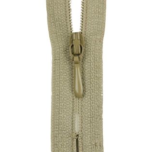 Reißverschluss Opti - S40 - 30cm - Tropfenschieber - nicht teilbar - khaki