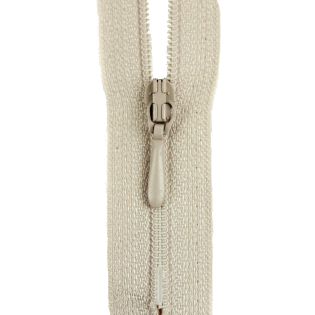 Reißverschluss Opti - S40 - 40cm - Tropfenschieber - nicht teilbar - ecru