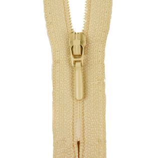 Reißverschluss Opti - S40 - 50cm - Tropfenschieber - nicht teilbar - elfenbein