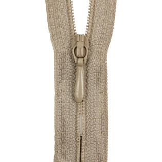 Reißverschluss Opti - S40 - 25cm - Tropfenschieber - nicht teilbar - beige