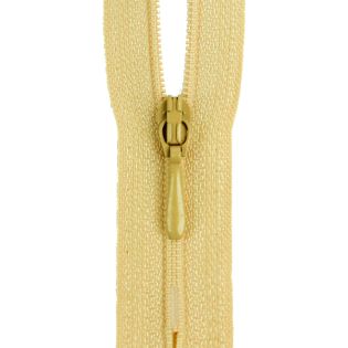 Reißverschluss Opti - S40 - 30cm - Tropfenschieber - nicht teilbar - sand