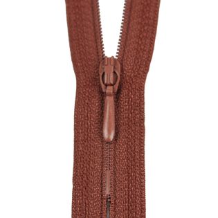 Reißverschluss Opti - S40 - 40cm - Tropfenschieber - nicht teilbar - kupfer