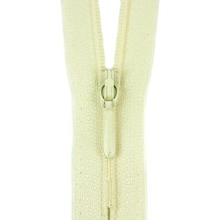 Reißverschluss Opti - S40 - 50cm - Tropfenschieber - nicht teilbar - vanille