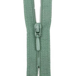 Reißverschluss Opti - S40 - 25cm - Tropfenschieber - nicht teilbar - jadegrün