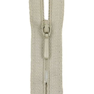Reißverschluss Opti - S40 - 25cm - Tropfenschieber - nicht teilbar - aluminium
