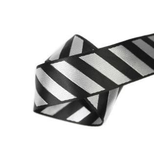 Glanzband - Streifen - 38 mm -  grau