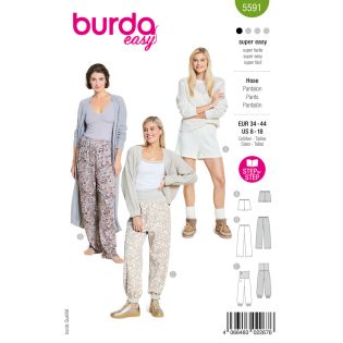 Schnittmuster - burda easy - Loungewear Pants & Shorts - 5591