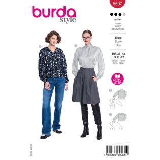 Schnittmuster - burda style - Blusen mit asymmetrischem Verschluss - 5597