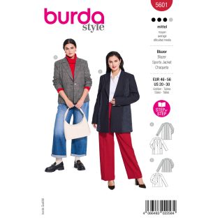 Schnittmuster - burda style - Smokingjacke & Blazer - 5601