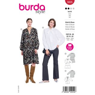 Schnittmuster - burda style - Volantkleid & Schluppenbluse - 5605