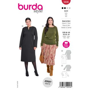 Schnittmuster - burda style - Midi Kleid & Langarmshirt - 5606