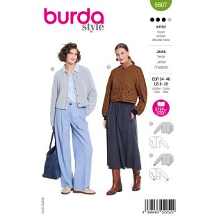 Schnittmuster - burda style - Kurzjacken mit Knopfleiste - 5607
