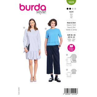Schnittmuster - burda style - Kleid mit Ballonrock & Kurzarm-Shirt - 5609