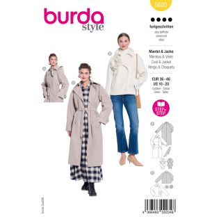 Schnittmuster - burda style - Trenchcoat & Kastenjacke - 5620