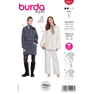 Schnittmuster - burda style - Longpullover & Sweatkleid - 5627