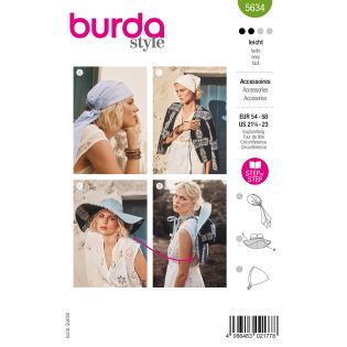 Schnittmuster - burda style - Damen Kopfbedeckungen - 5634