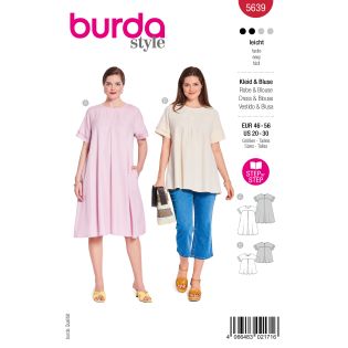 Schnittmuster - burda style - Midi Kleid & Bluse - 5639