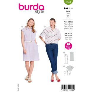 Schnittmuster - burda style - Blusenkleid & Bluse - 5644
