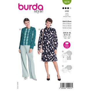 Schnittmuster - burda style - Blusenkleid & Bluse - 5678