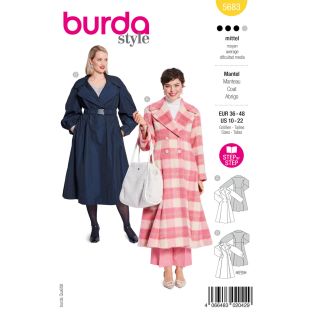 Schnittmuster - burda style - Mantel mit XL-Kragen - 5683