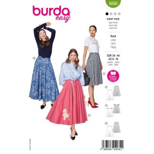 Schnittmuster - burda easy - Glockenröcke - 5690