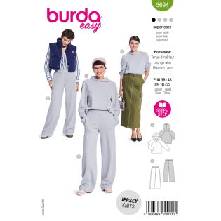 Schnittmuster - burda easy - Homewear-Set - 5694