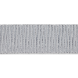 Viskosegurtband - Lurex - 40 mm - grau