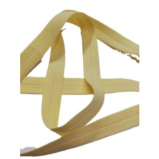 Elastisches Einfassband - gerippt - uni - Butterblume
